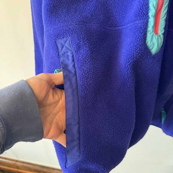 Vintage 80s Patagonia Fleece Pile 1/2 Zip Pullover Sweater Jacket Medium - Picture 4 of 6